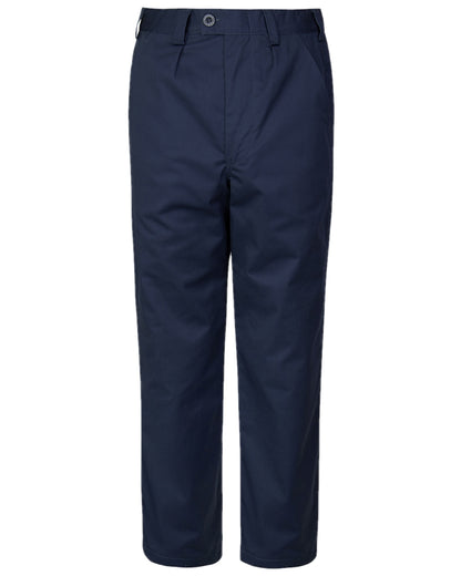 Navy Coloured Hoggs of Fife Bushwhacker Thermal Stretch Trousers on white background 