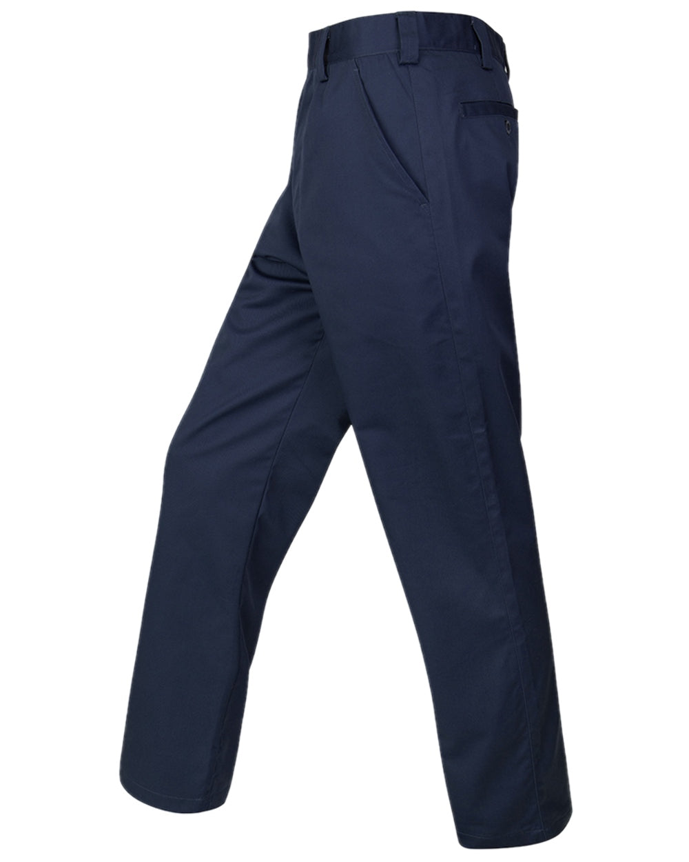 Navy Coloured Hoggs of Fife Bushwhacker Thermal Stretch Trousers on white background 