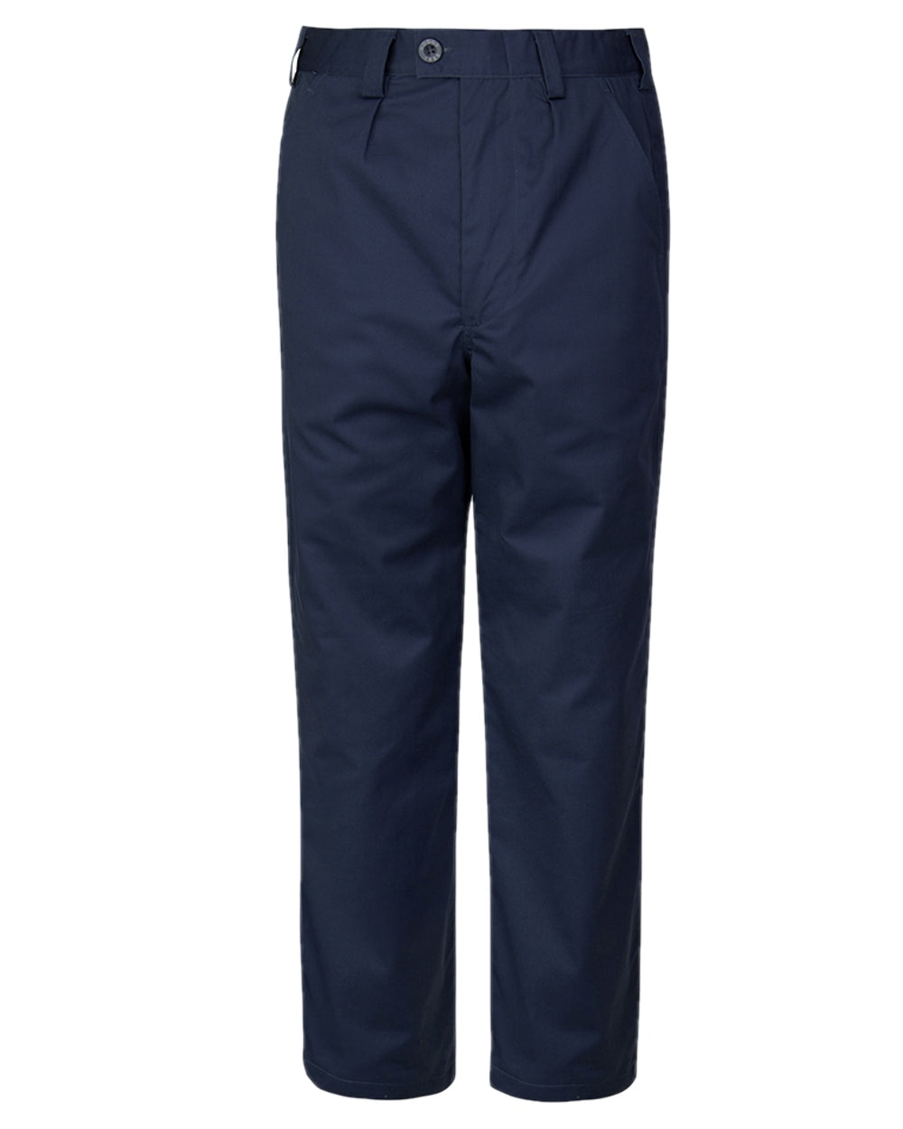 Navy Coloured Hoggs of Fife Bushwhacker Unlined Trousers on white background 