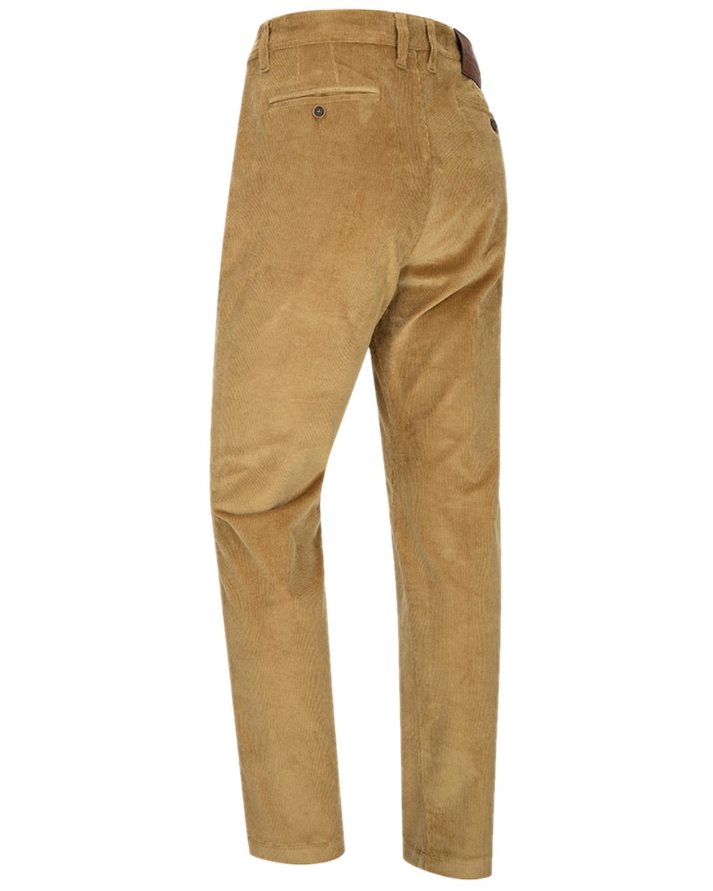 Harvest Coloured Hoggs of Fife Cairnie Comfort Stretch Cord Trousers on white background 