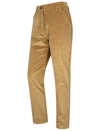 Harvest Coloured Hoggs of Fife Cairnie Comfort Stretch Cord Trousers on white background 