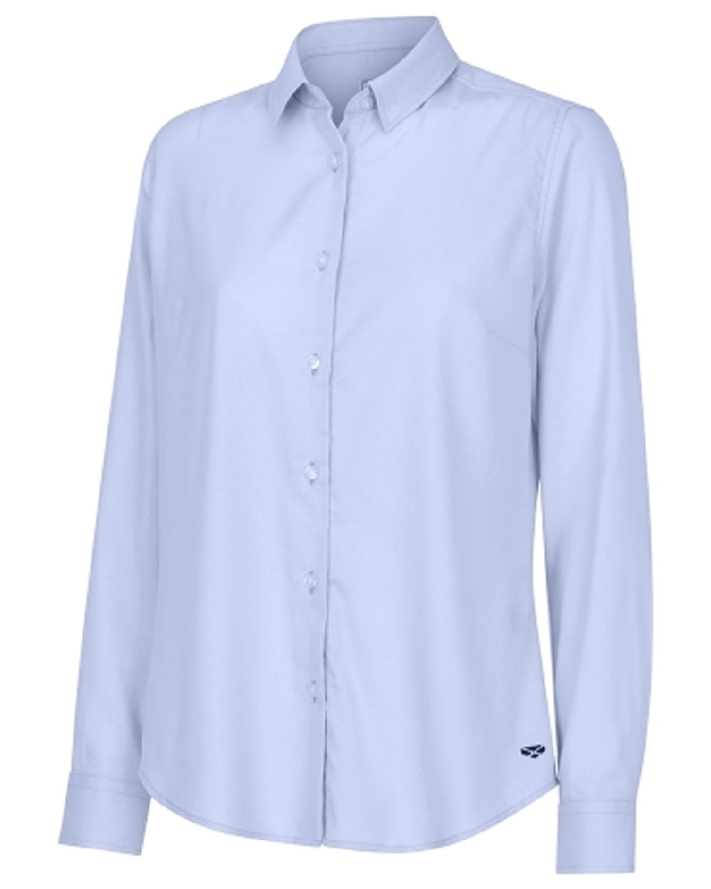 Blue Coloured Hoggs of Fife Callie Twill Ladies Check Shirt on white background 