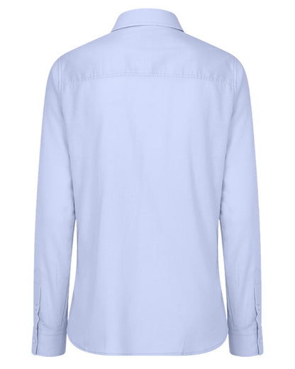 Blue Coloured Hoggs of Fife Callie Twill Ladies Check Shirt on white background 