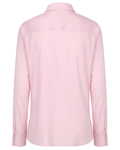 Pink Coloured Hoggs of Fife Callie Twill Ladies Check Shirt on white background 