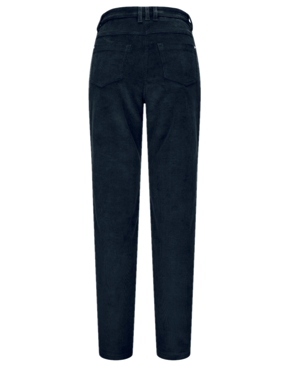 Midnight Navy Coloured Hoggs of Fife Ceres Ladies Stretch Cord Jeans on white background 