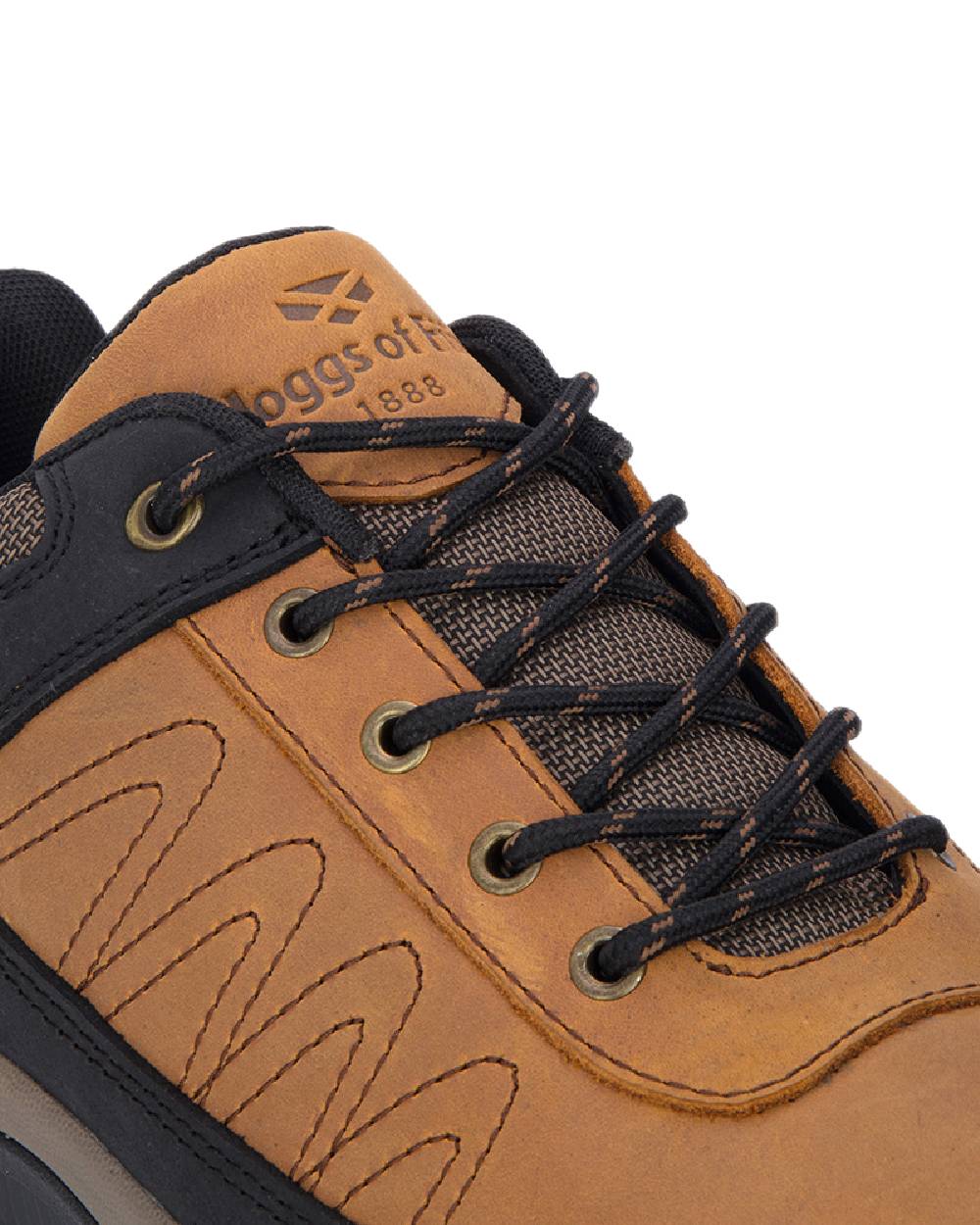 Tundra Coloured Hoggs of Fife Corrie Adventure Lace Shoes on white background 