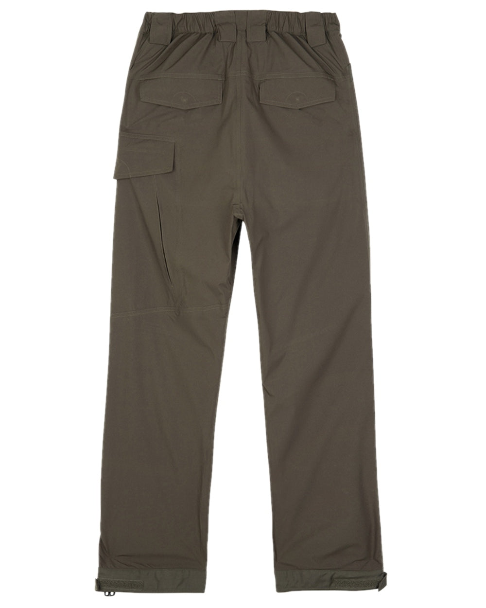 Fen Green Coloured Hoggs of Fife Culloden Waterproof Trousers on white background 