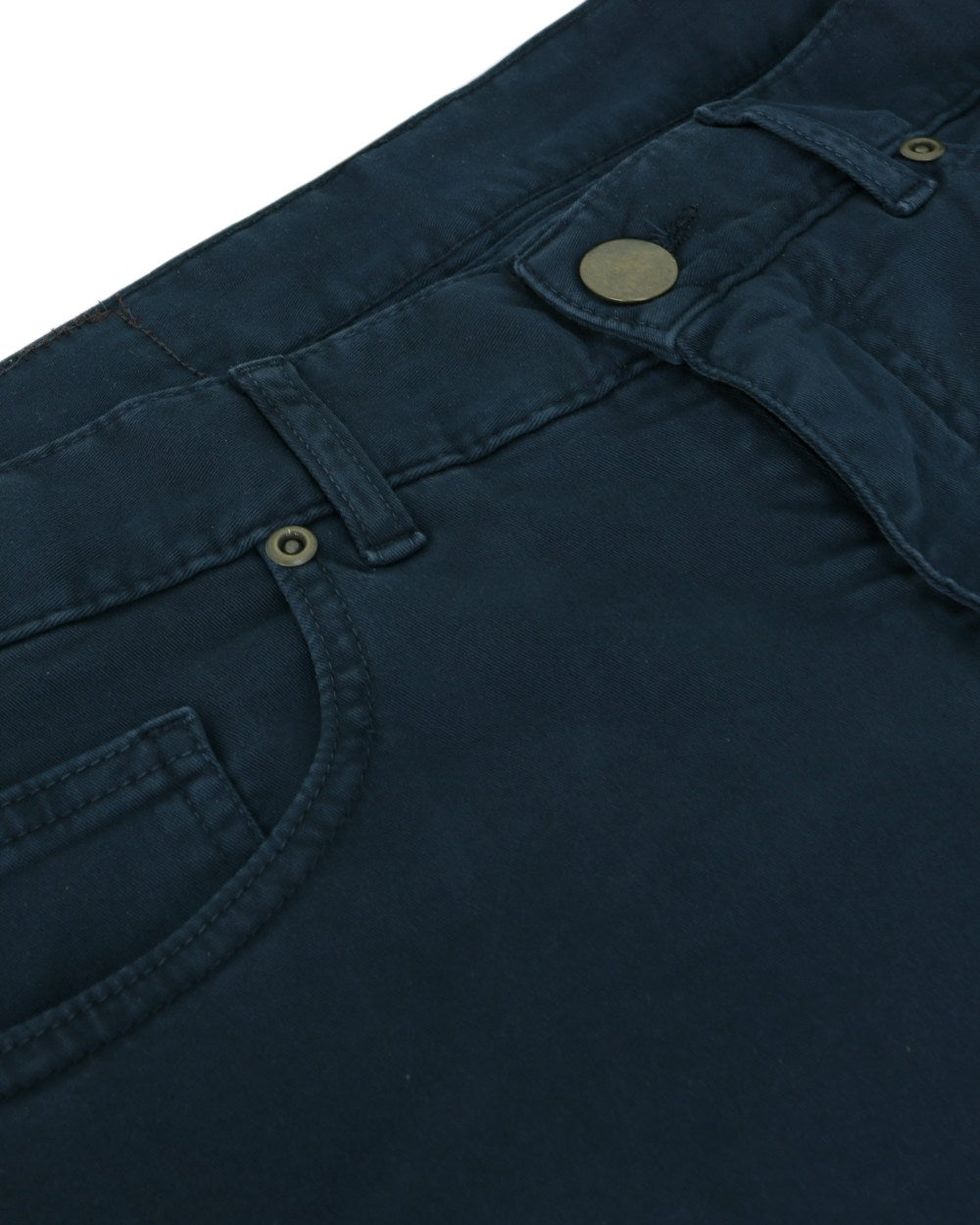 Navy Coloured Hoggs of Fife Dingwall Jeans on white background 
