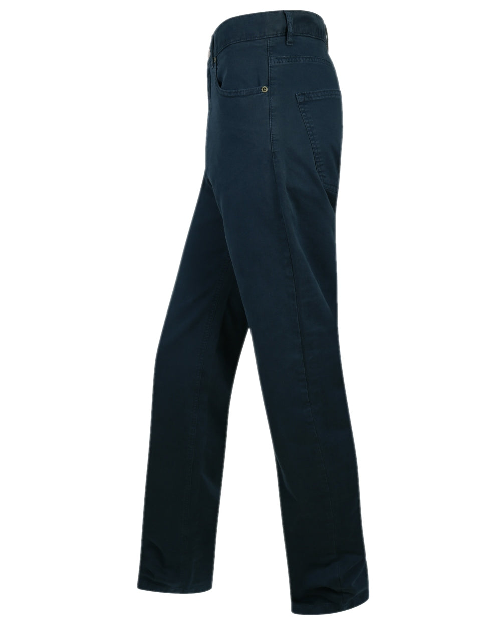Navy Coloured Hoggs of Fife Dingwall Jeans on white background 