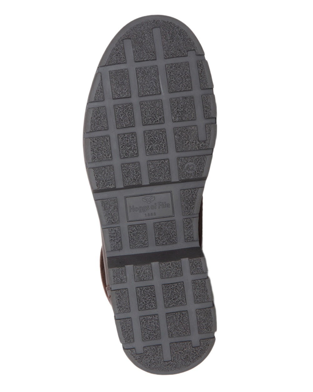 Mahogany Coloured Hoggs of Fife Dundas Lace Boots on white background 