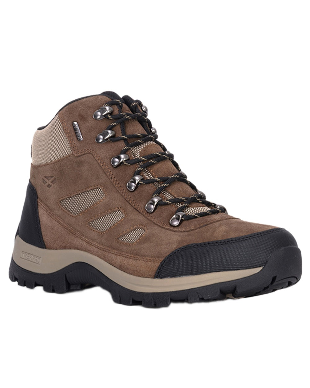Brown coloured Hoggs of Fife Glen Nevis Waterproof Hiking Boots on white background 