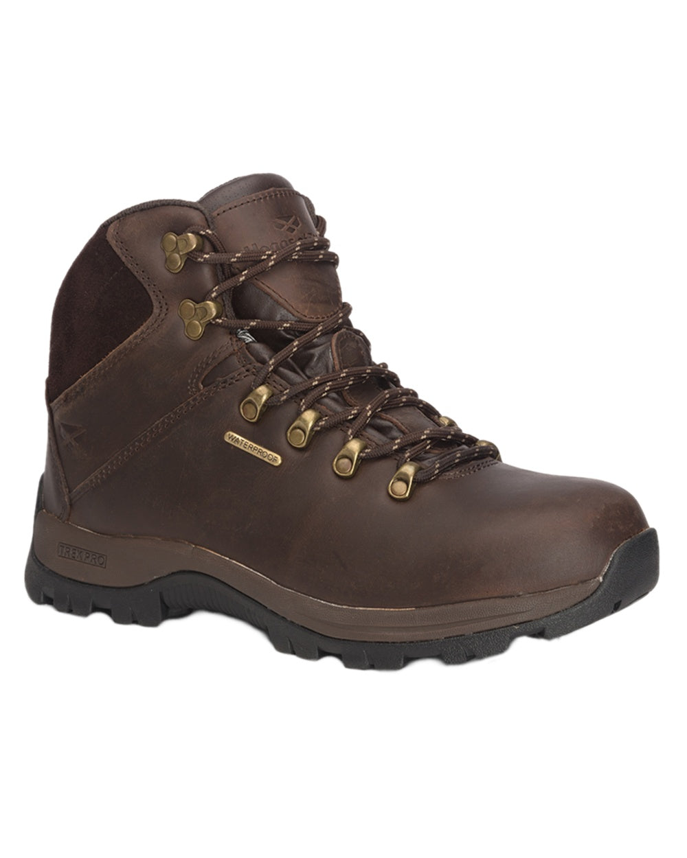 Brown Coloured Hoggs of Fife Glencoe Waxy Leather Trek Boot on white background 