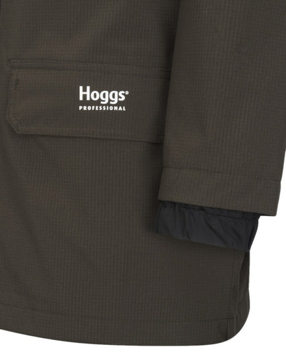 Green Coloured Hoggs of Fife Green King II Waterproof Jacket on white background 