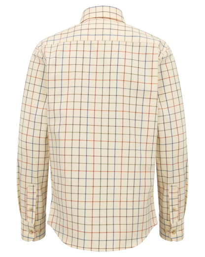 Barley coloured Hoggs of Fife Junior Laird Premier Tattersall Shirt on white background 
