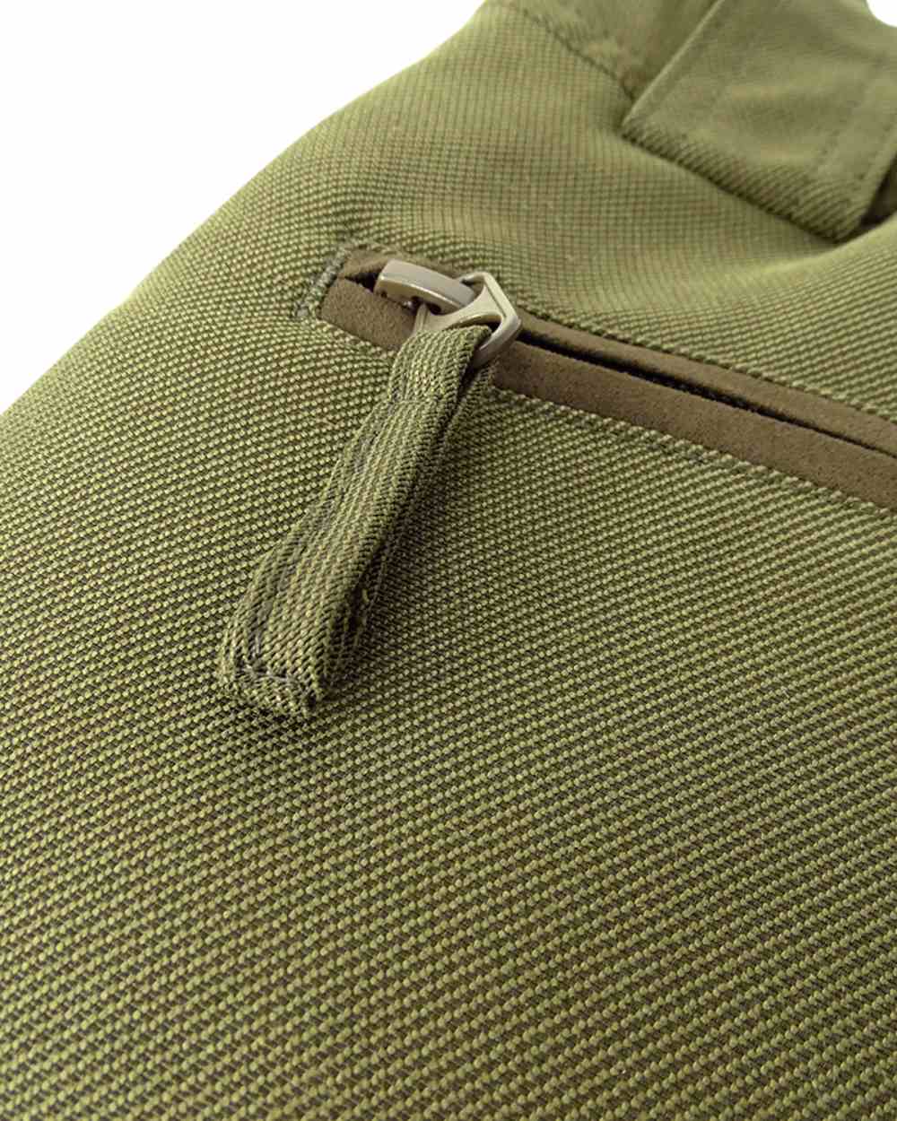 Olive Green Coloured Hoggs of Fife Kincraig Waterproof Field Trousers on white background 