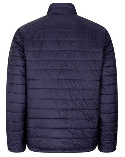 Navy Merlot Coloured Hoggs of Fife Kingston Lightweight Quilted Jacket on white background 