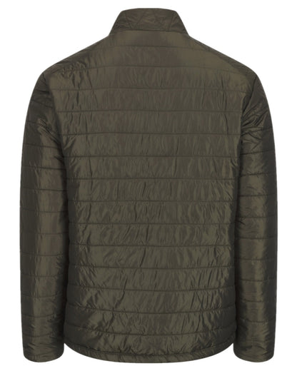 Olive Merlot Coloured Hoggs of Fife Kingston Lightweight Quilted Jacket on white background 