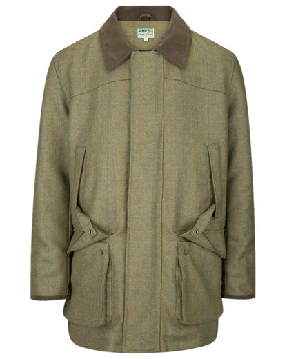 Autumn Bracken Coloured Hoggs of Fife Kinloch Technical Tweed Field Coat on white background 