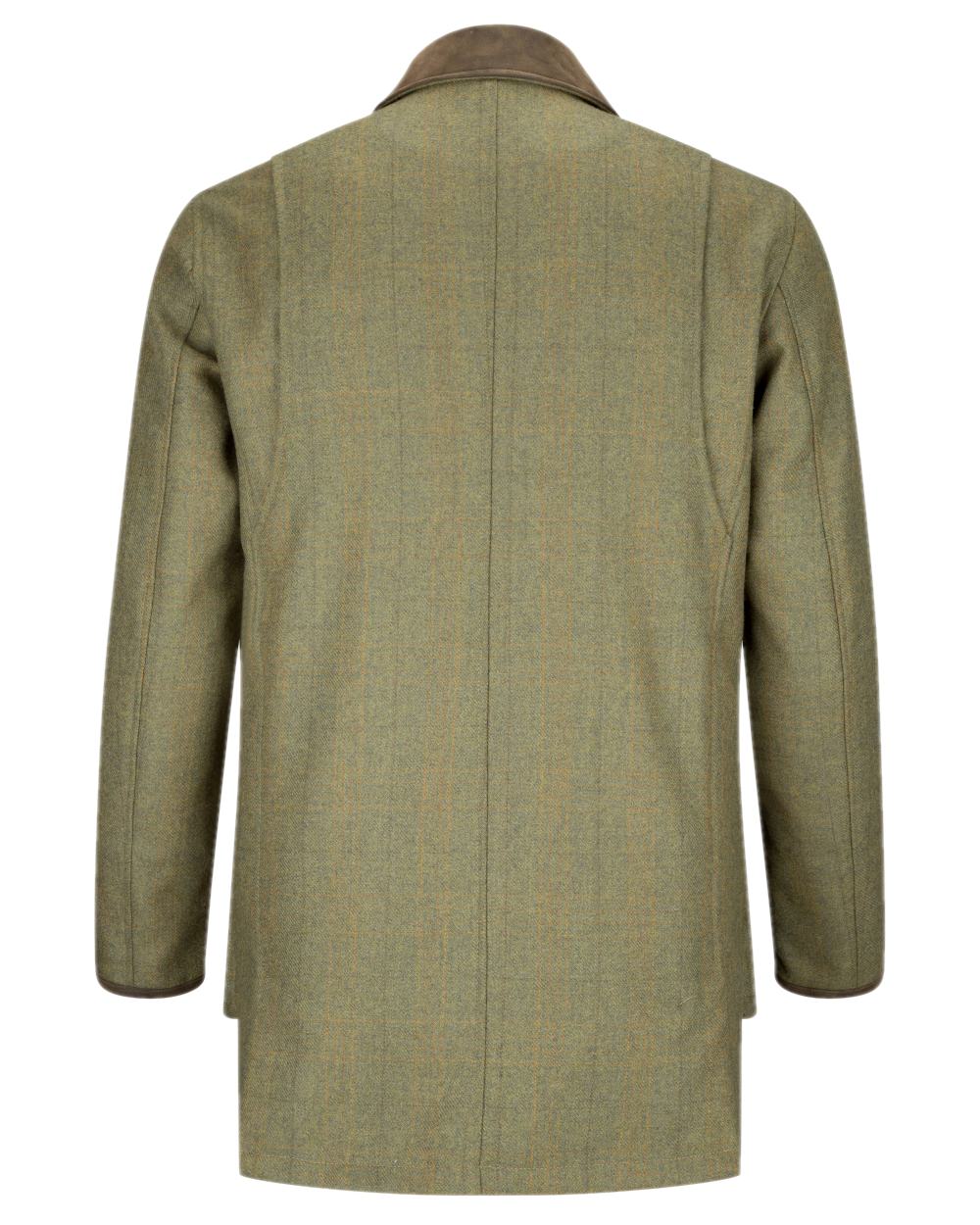 Autumn Bracken Coloured Hoggs of Fife Kinloch Technical Tweed Field Coat on white background 