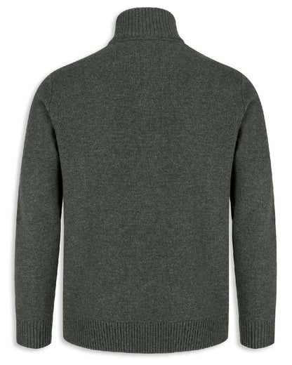 Grey coloured Hoggs of Fife Lothian Zip Neck Pullover Clearance on white background 