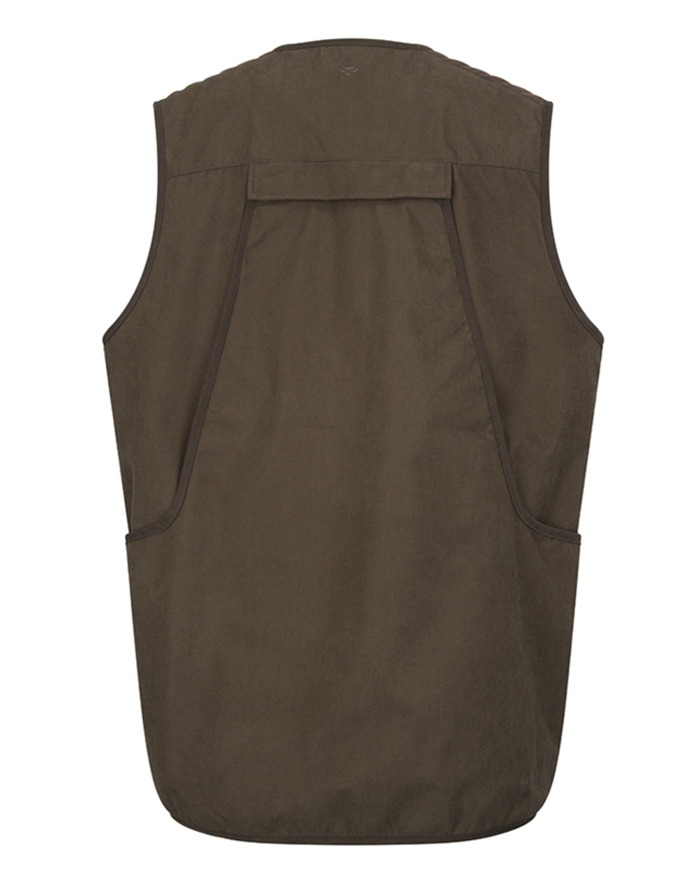 Dark Olive coloured Hoggs of Fife Mens Ardross Pro Field Gilet on white background 