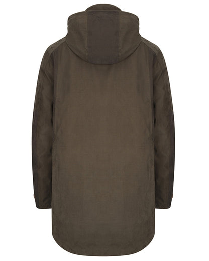 Dark Olive coloured Hoggs of Fife Mens Ardross Pro Waterproof Field Jacket on white background 