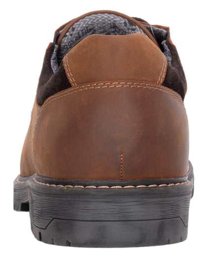 Tan coloured Hoggs of Fife Mens Callander Waterproof Shoes on white background 