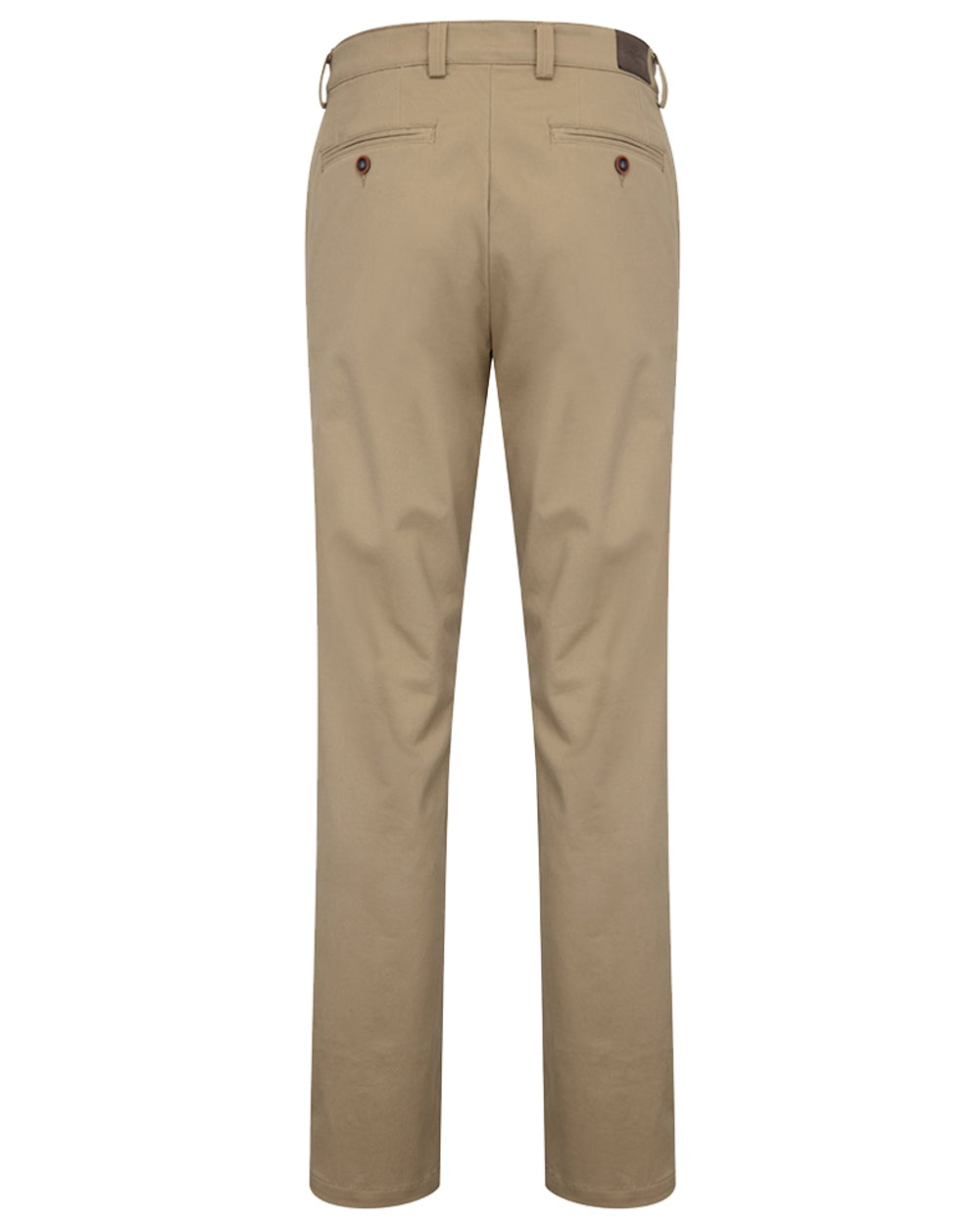 Stone coloured Hoggs of Fife Mens Carnoustie Chino Trousers on white background 