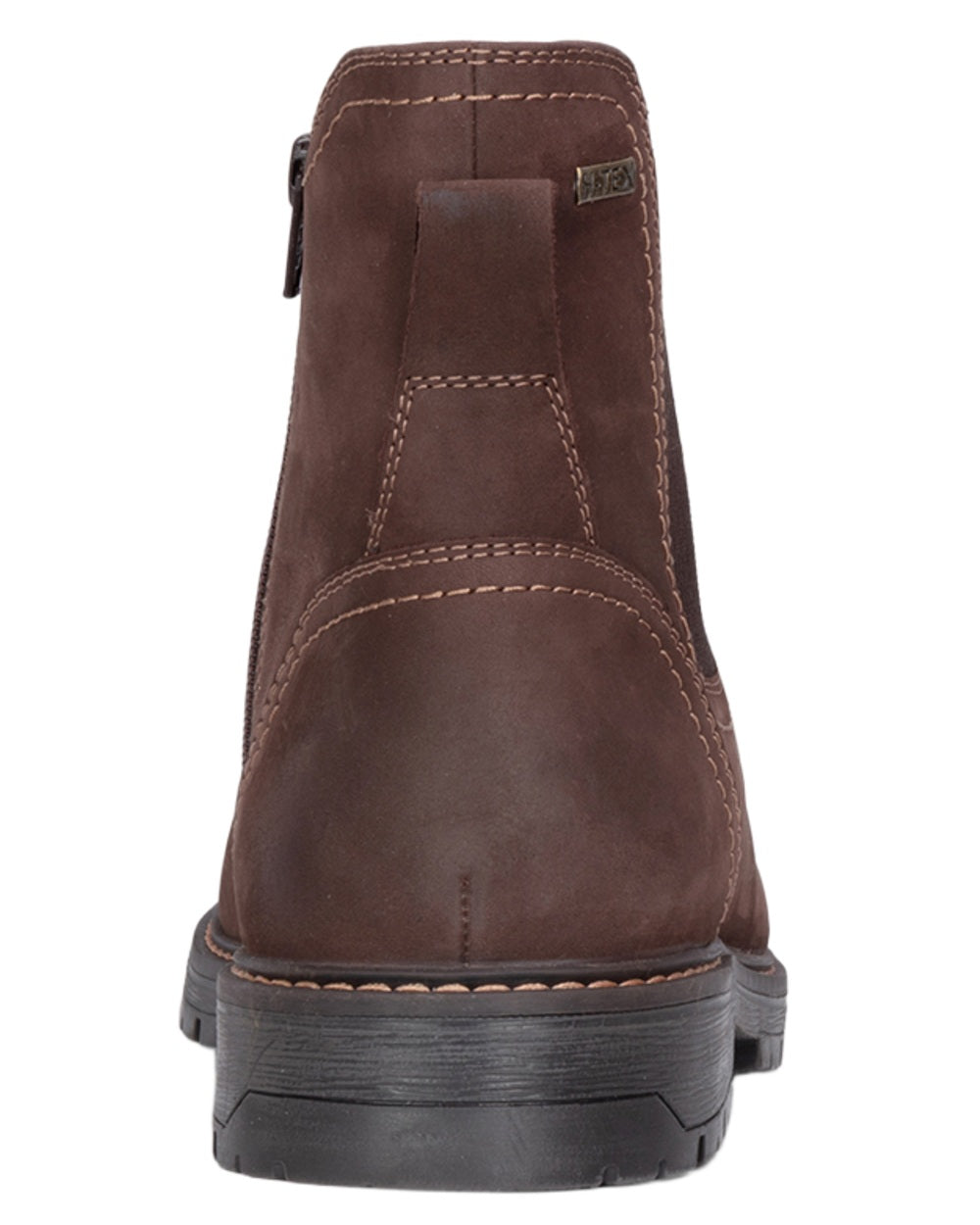 Dark Brown coloured Hoggs of Fife Mens Dunblane Waterproof Dealer Boots on white background 