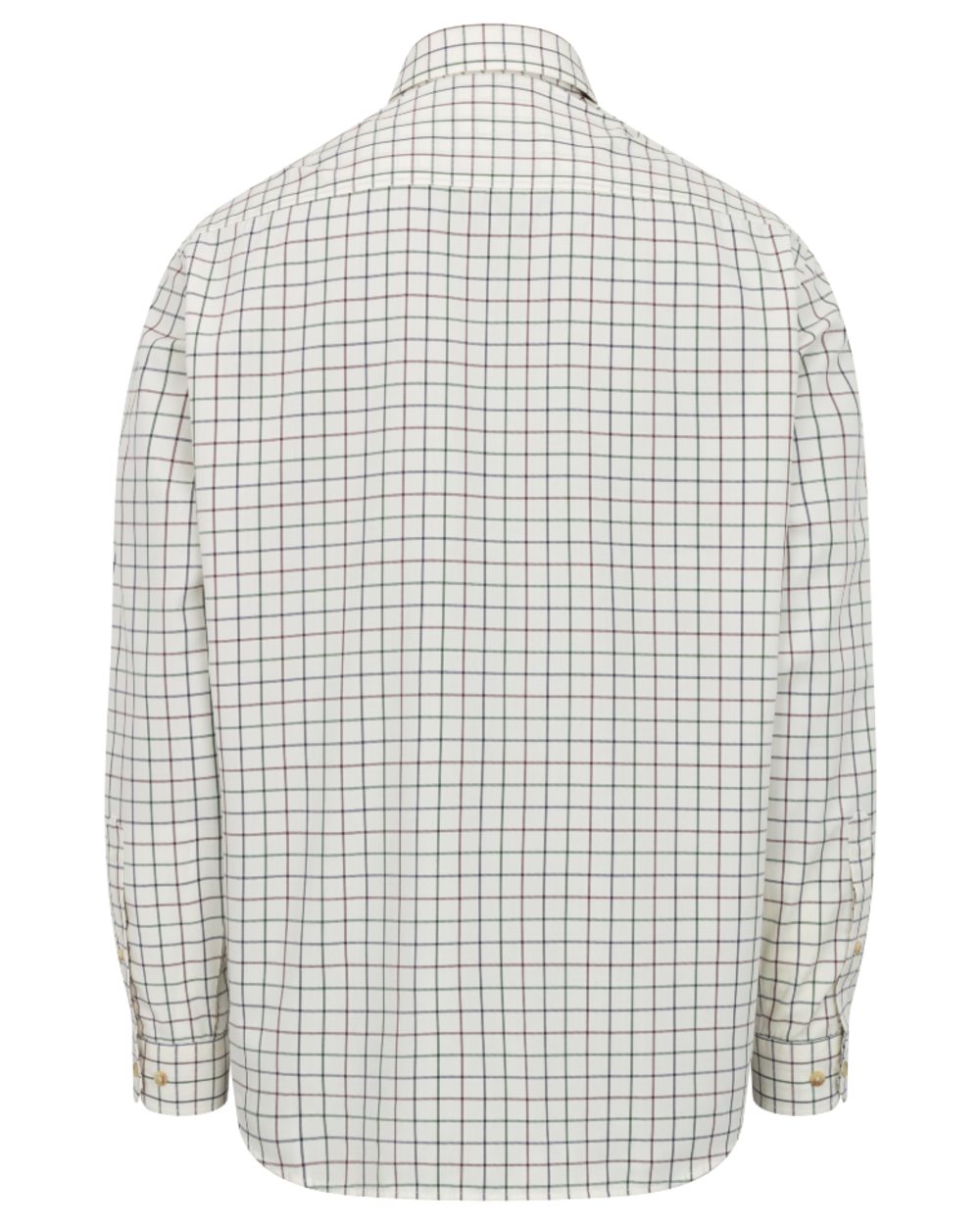 Navy Green Wine coloured Hoggs of Fife Mens Fernie Bamboo Shirt on white background 