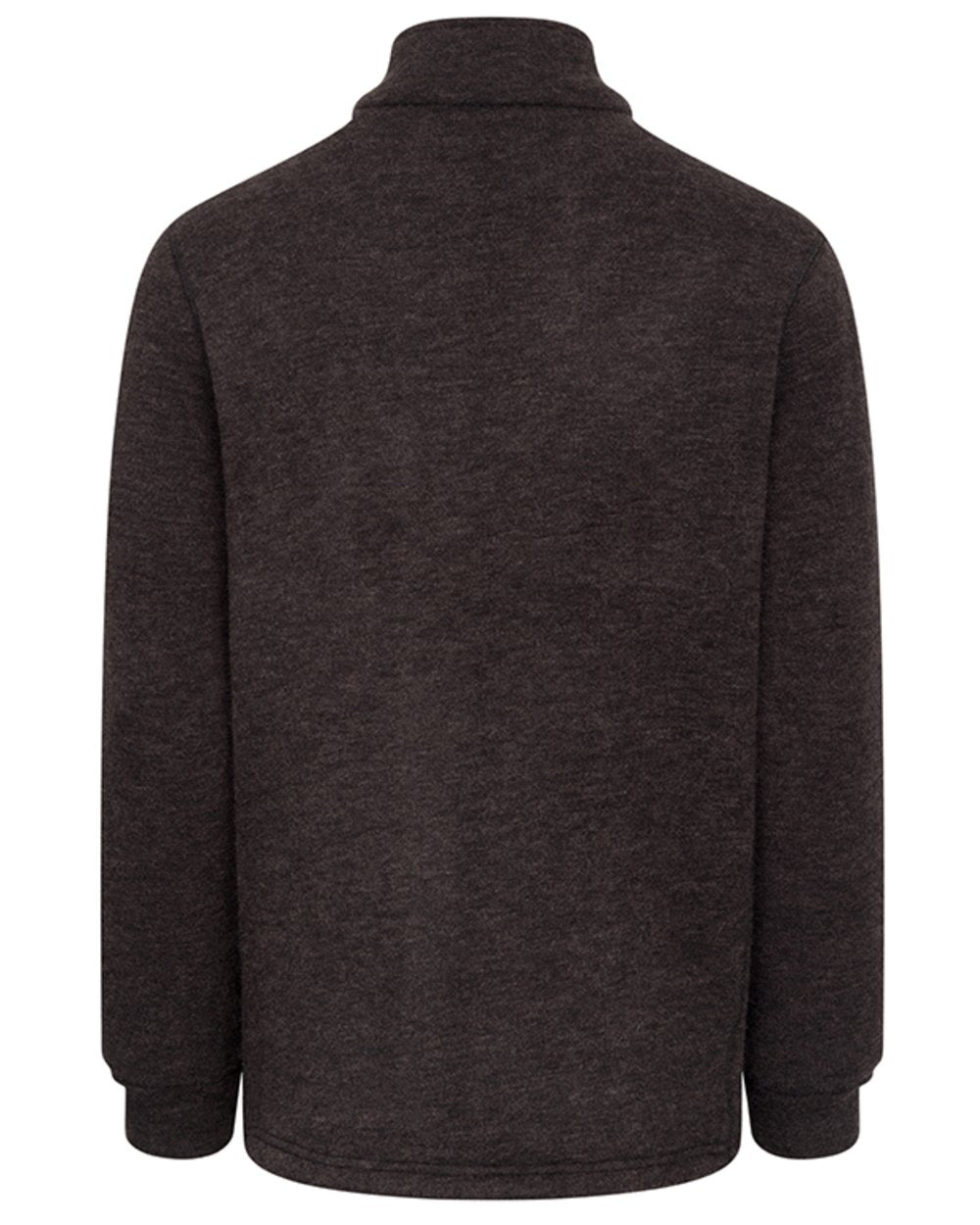 Bracken coloured Hoggs of Fife Mens Gairloch Knitted Fleece Lined Jacket on white background 