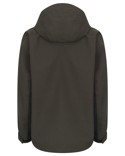 Green Black coloured Hoggs of Fife Mens Green King Active Waterproof Jacket on white background 