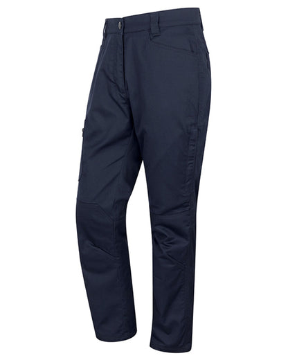 Navy coloured Hoggs of Fife Mens Green King Unlined Utility Trousers on white background 