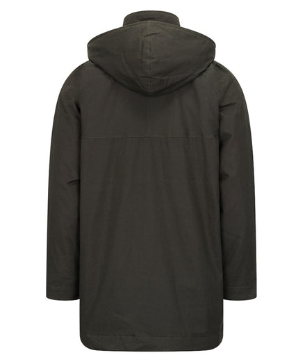 Forest Green Coloured Hoggs of Fife Mens Kelso Waterproof Wax Jacket on white background 