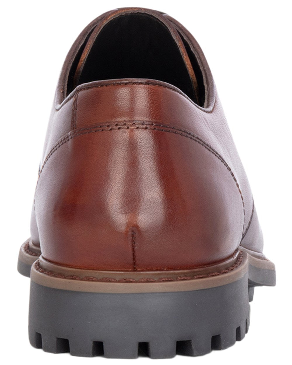 Whisky coloured Hoggs of Fife Mens Kirkton Shoes on white background 