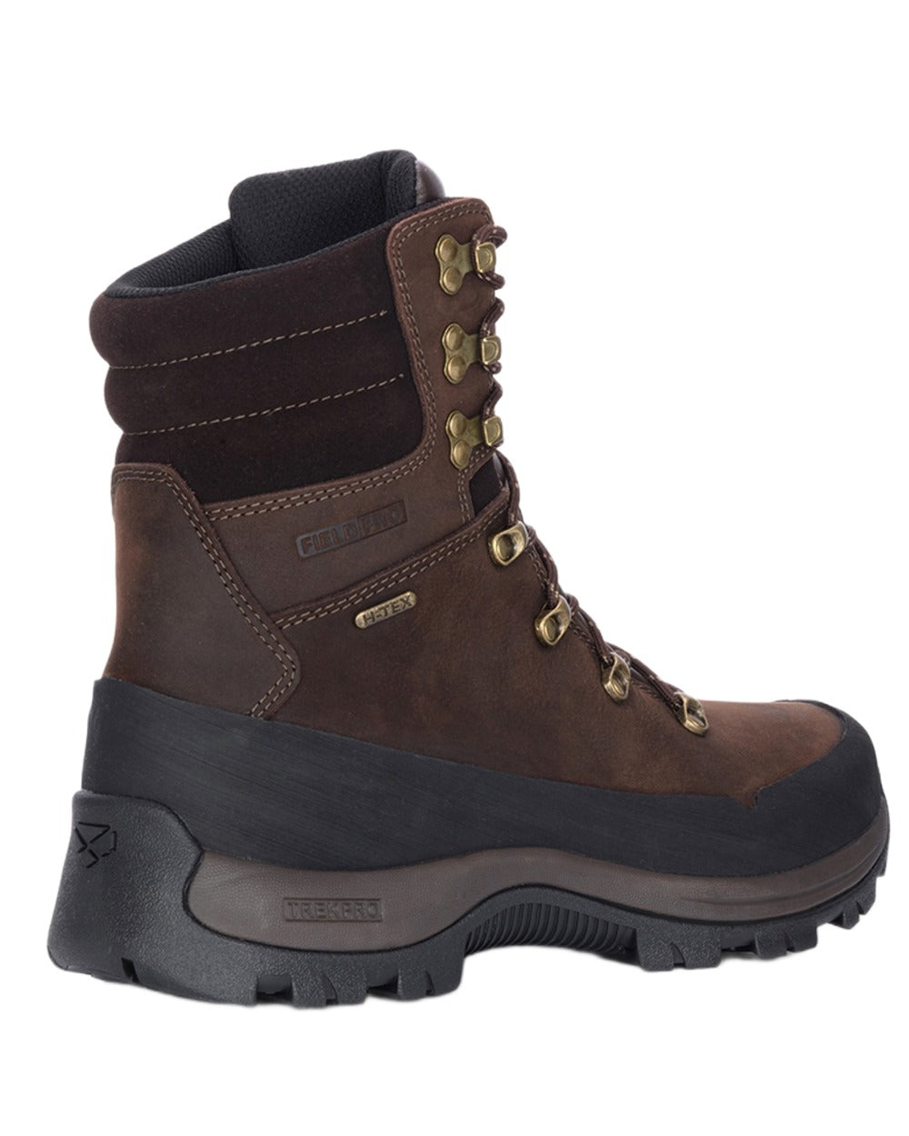 Brown Coloured Hoggs of Fife Mens Orchy 8" Waterproof Field Boots on white background 