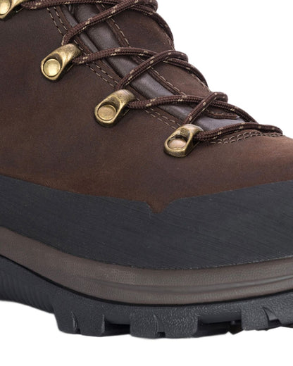 Brown Coloured Hoggs of Fife Mens Orchy 8" Waterproof Field Boots on white background 