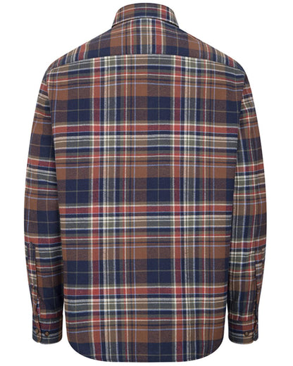 Multi Check coloured Hoggs of Fife Mens Pitreavie Flannel Check Shirt on white background 