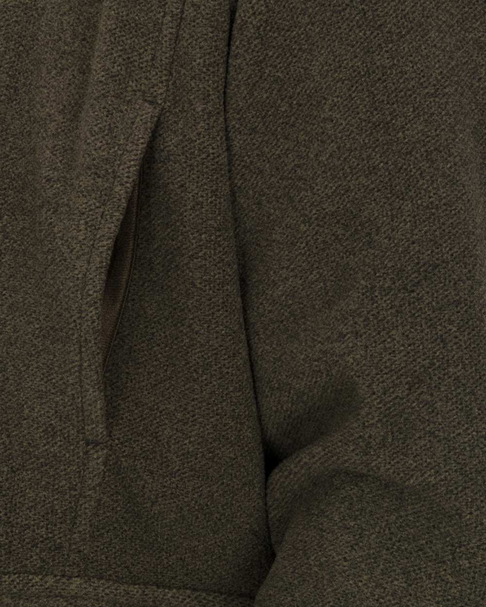 Green coloured Hoggs of Fife Mens Sportsman Pro Fleece Jacket on white background 