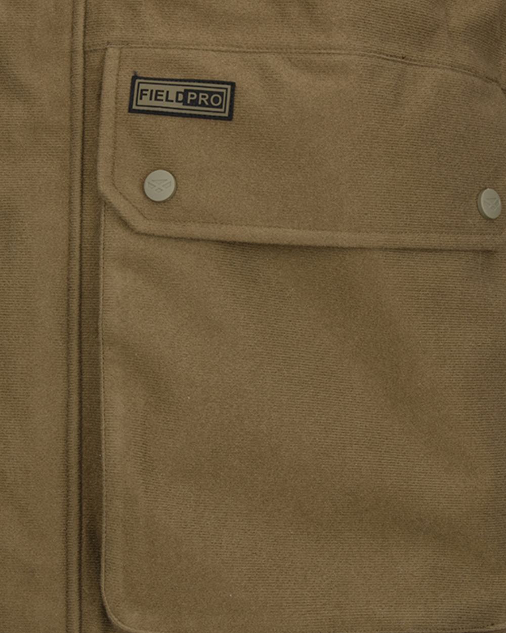 Olive coloured Hoggs of Fife Mens Torness Trilaminate 3-In-1 Jacket on white background 