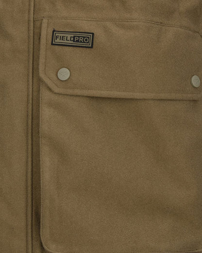Olive coloured Hoggs of Fife Mens Torness Trilaminate 3-In-1 Jacket on white background 