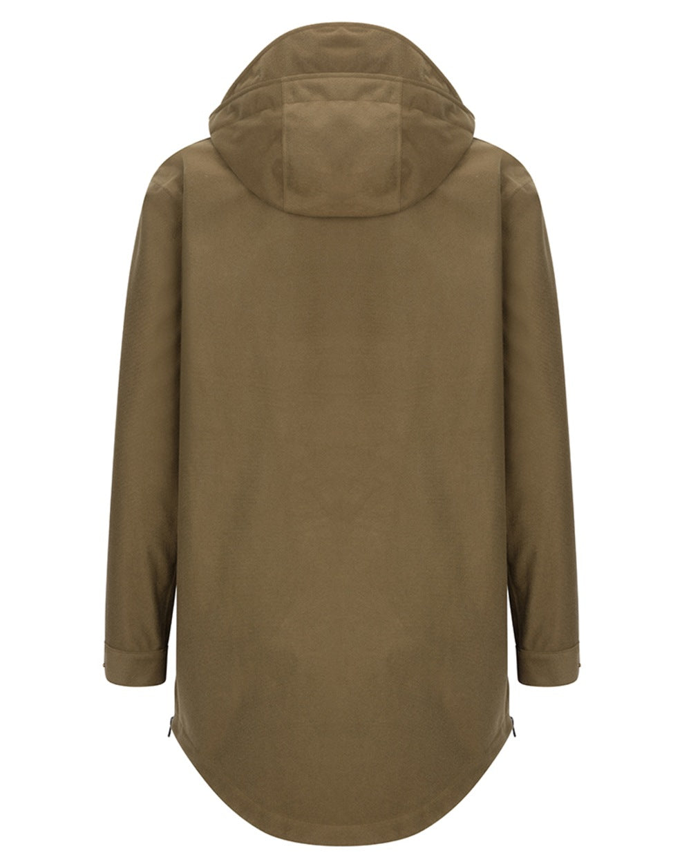 Olive Coloured Hoggs of Fife Mens Torness Trilaminate Waterproof Smock on white background 