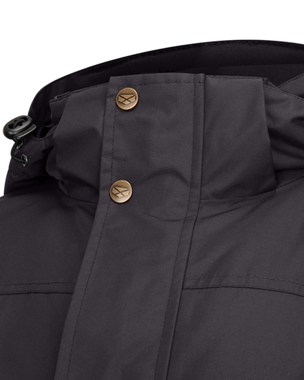 Charcoal Coloured Hoggs of Fife Mens Walker Long Coat Shirt on white background 