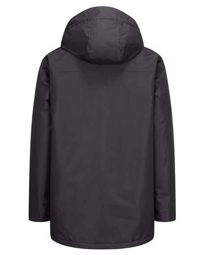 Charcoal Coloured Hoggs of Fife Mens Walker Long Coat Shirt on white background 