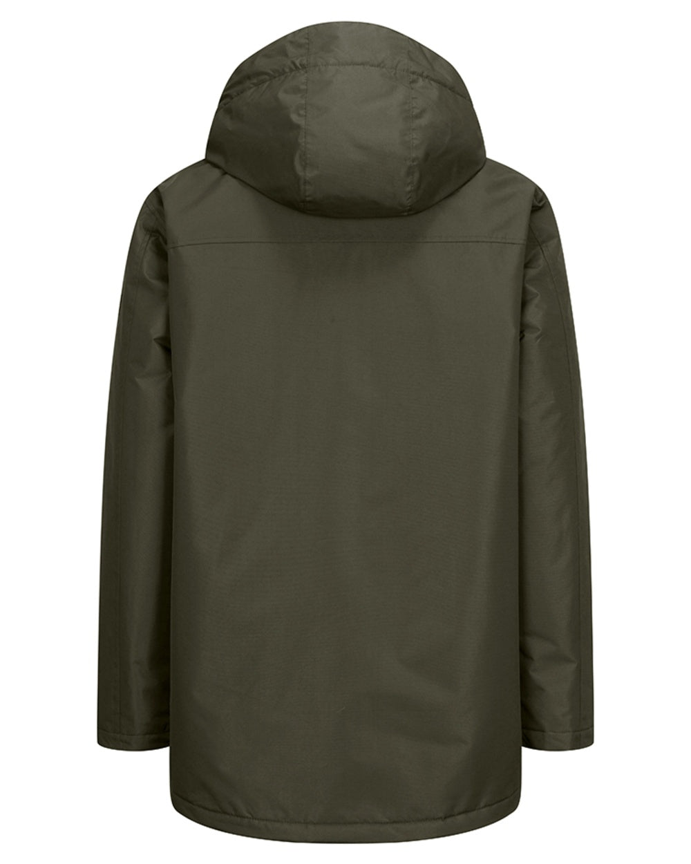 Fern Green Coloured Hoggs of Fife Mens Walker Long Coat Shirt on white background 