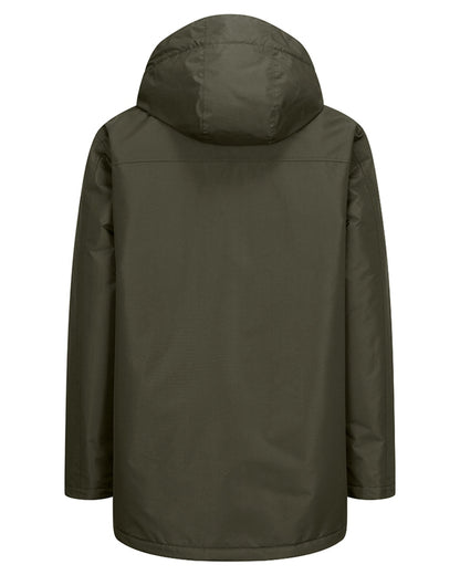 Fern Green Coloured Hoggs of Fife Mens Walker Long Coat Shirt on white background 