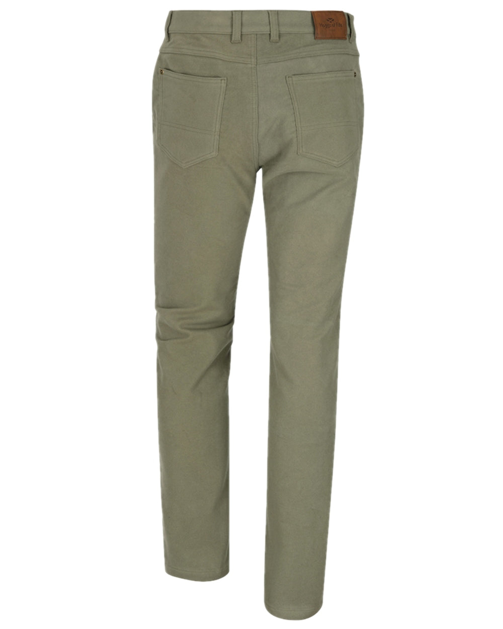 Lovat Coloured Hoggs of Fife Monarch II Moleskin Jeans on white background 