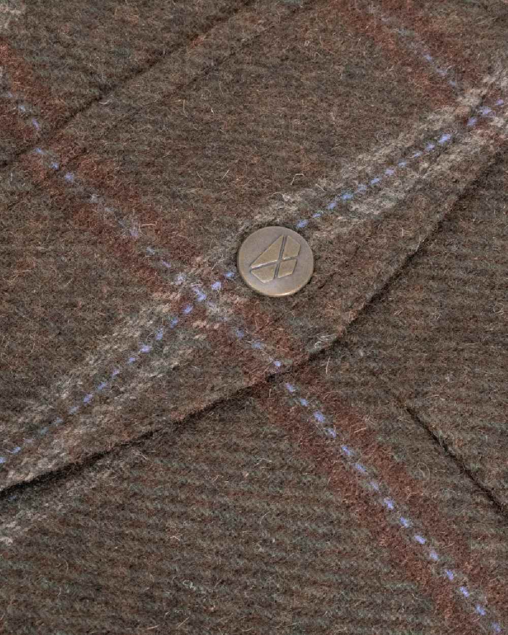 Bracken Tweed Coloured Hoggs of Fife Musselburgh Tweed Field Coat on white background 