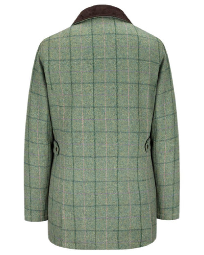 Spring Bracken Coloured Hoggs of Fife Roslin Ladies Technical Tweed Field Coat on white background 