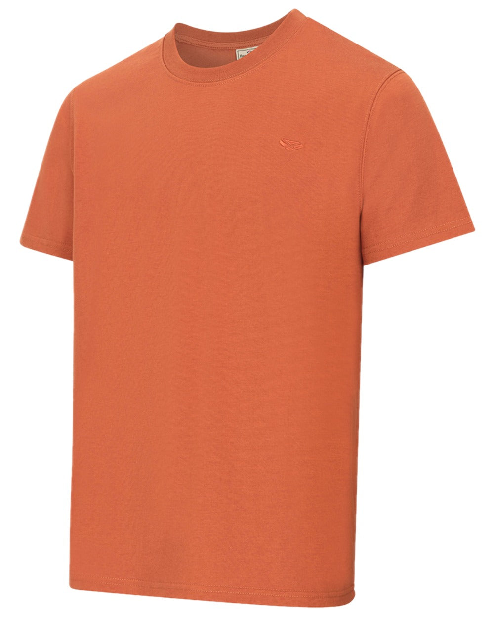 Slate Blue Rust Coloured Hoggs of Fife Sandwood 2 Pack Cotton T-Shirts on white background 